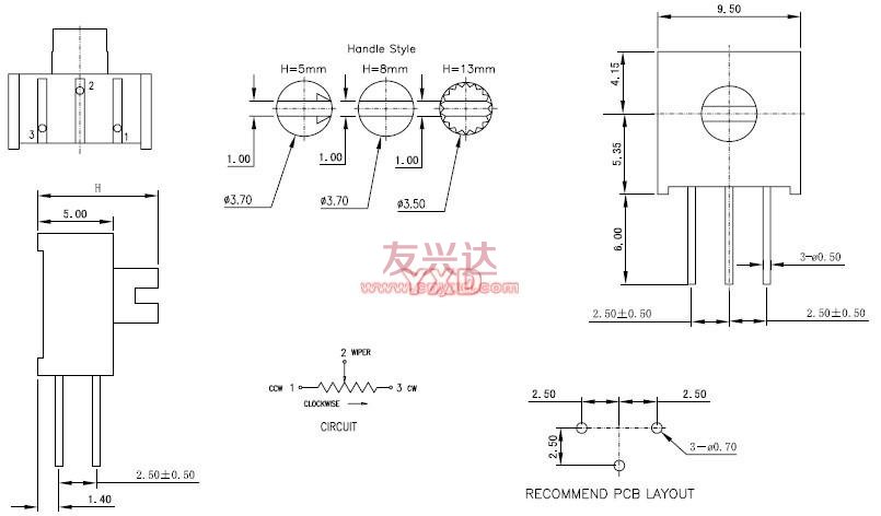 3386电位器_3386X_技术参数 3386电位器_3386X_技术参数